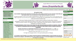 Desktop Screenshot of dreamherbs.de